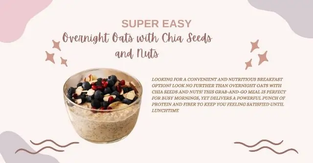 Overnight Oats with Chia Seeds and Nuts